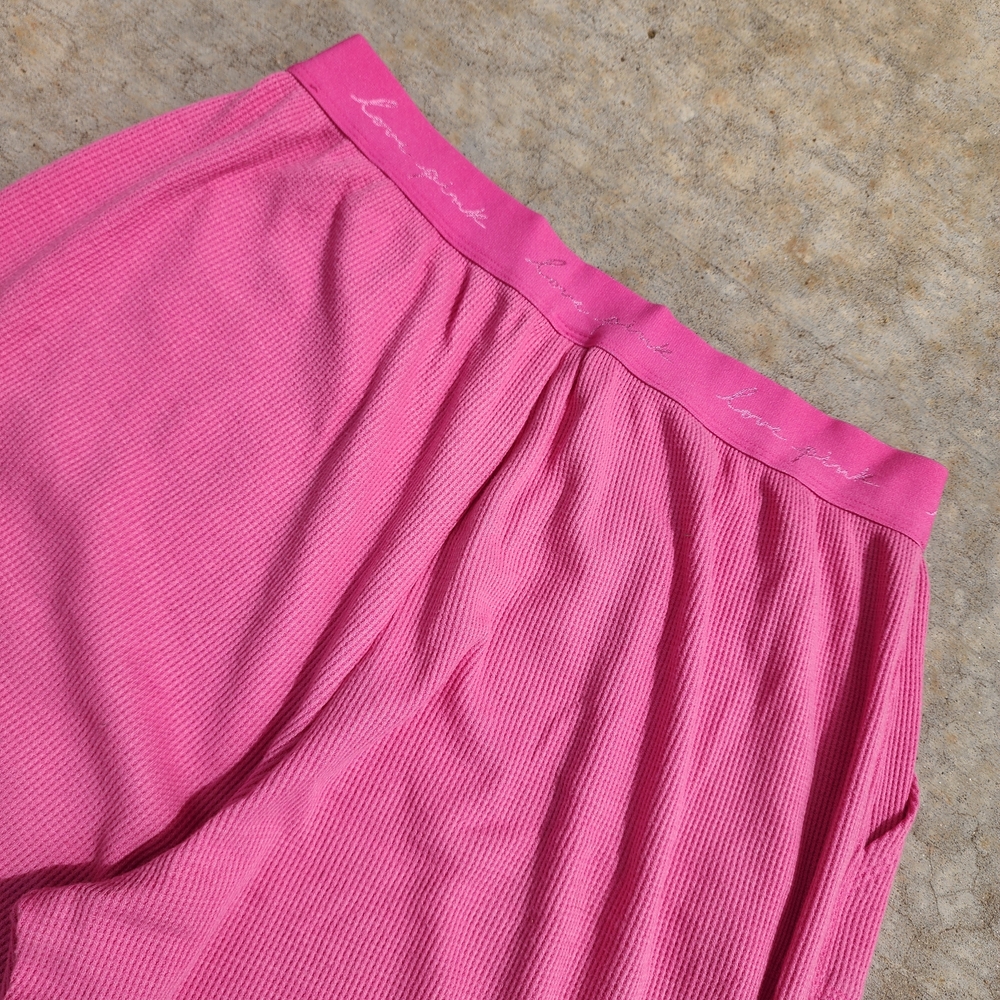 VS Victorias Secret Pink Waffle Thermal Sleep Pant Leggings Pajama Loungewear, M - Picture 9 of 9